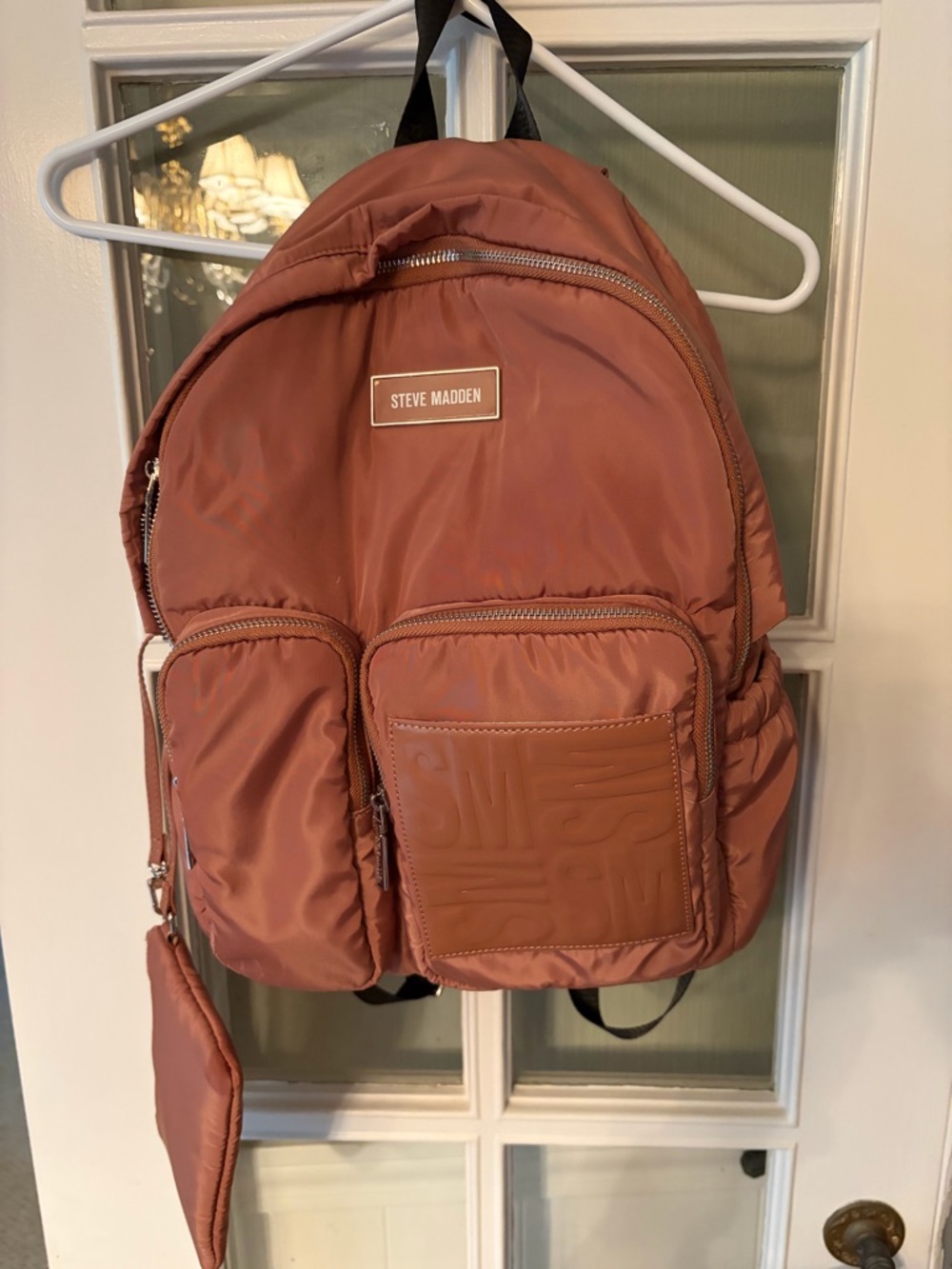 Steve Madden Puffy Nylon Backpack - Dusty Pink